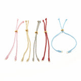 Adjustable DIY Jewelry Making Cord Bracelet with Stainless Steel Bead