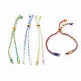 Adjustable DIY Jewelry Making Cord Bracelet with Stainless Steel Bead