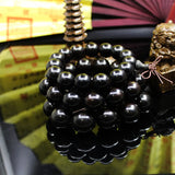 Ebony Wood Bead Men's Bracelet African Buddha Jewelry Gift