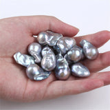 15-20mm Grey AAAA Big Baroque Loose Freshwater Cultured Pearl