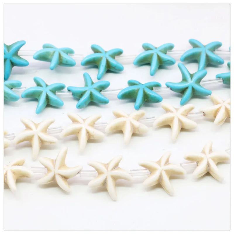 Starfish Turquoises Loose Beads for DIY Jewelry Making