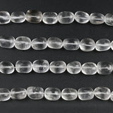 15*22mm Oval Rock Crystal Spacer Beads for Jewelry Making