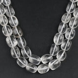 15*22mm Oval Rock Crystal Spacer Beads for Jewelry Making