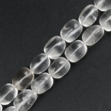 15*22mm Oval Rock Crystal Spacer Beads for Jewelry Making