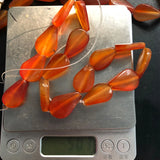 15*23mm Natural Stone Beads Water Drop Old Agates Spacer Loose Stripe Agate DIY