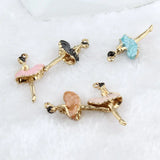 29MM Glazing Alloy Dance Girl Charms for Jewelry Making