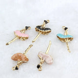 29MM Glazing Alloy Dance Girl Charms for Jewelry Making
