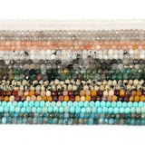 15'' Natural Stone Beads Turquoise Apatite Rondelle Spacer Waist Bead