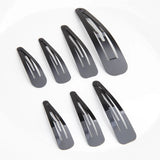 Metal Snap Clips Water Drop Baby Clips DIY Hair Clips Jewelry Making Base