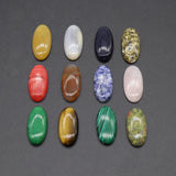 Natural Stone Amethyst Rose Quartz Agate Crystal Round Flat Base