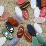 Natural Stone Amethyst Rose Quartz Agate Crystal Round Flat Base