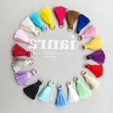 15/30pcs 2.3cm Hanging Small Tassel Jewelry DIY Supplies