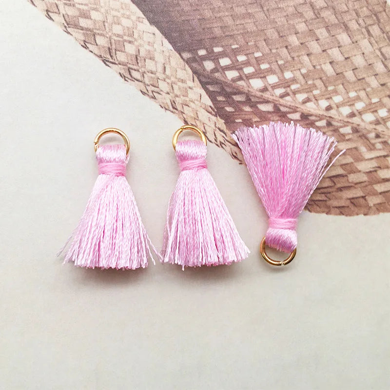 15/30pcs 2.3cm Hanging Small Tassel Jewelry DIY Supplies