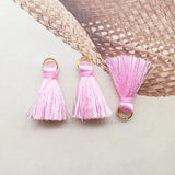 15/30pcs 2.3cm Hanging Small Tassel Jewelry DIY Supplies