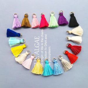 15/30pcs 2.3cm Hanging Small Tassel Jewelry DIY Supplies