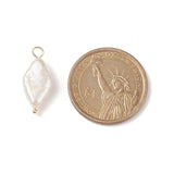 Keshi Pearl Pendant Religion Cross Freshwater Pearl Charms DIY Jewelry