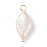 Keshi Pearl Pendant Religion Cross Freshwater Pearl Charms DIY Jewelry