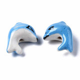 15-31Pcs Animal Ceramic Beads Loose Bead Charm Jewelry Making