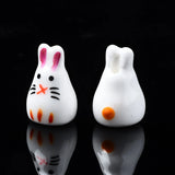 15-31Pcs Animal Ceramic Beads Loose Bead Charm Jewelry Making