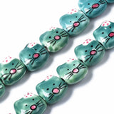 15-31Pcs Animal Ceramic Beads Loose Bead Charm Jewelry Making