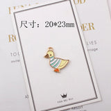 15-38MM 50Pcs Glazing KC Alloy Animal Charms for Jewelry Making
