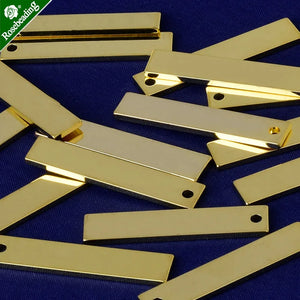15.4x4mm Brass Stamping Blank Bar, DIY Jewelry, 20pcs/Lot