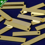 15.4x4mm Brass Stamping Blank Bar, DIY Jewelry, 20pcs/Lot