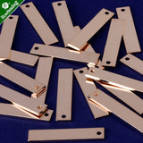 15.4x4mm Brass Stamping Blank Bar, DIY Jewelry, 20pcs/Lot