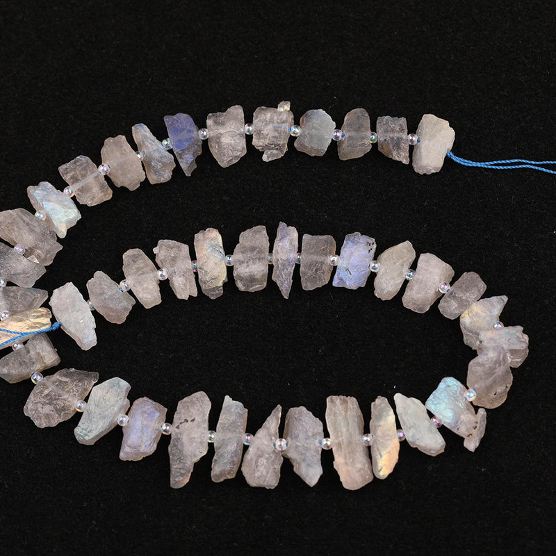 Natural Flash Labradorite Stone Nugget Loose Spacer Beads 15.5'' Strand