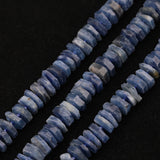 15.5'' Natural Sodalite Stone Slice Heishi Loose Beads Pendant Jewelry