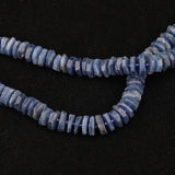 15.5'' Natural Sodalite Stone Slice Heishi Loose Beads Pendant Jewelry