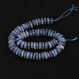 15.5'' Natural Sodalite Stone Slice Heishi Loose Beads Pendant Jewelry