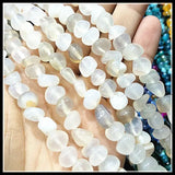 15.5 inch Natural Stone Chip Strings for Bracelets Making