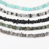 Natural Aquamarines Purple Chalcedony Labradorite Stone Nugget Chip Loose Beads