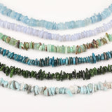 Natural Aquamarines Purple Chalcedony Labradorite Stone Nugget Chip Loose Beads
