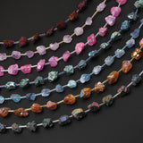 15.5" Titanium Rainbow Pink Amethyst Quartz Beads