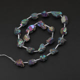 15.5" Titanium Rainbow Pink Amethyst Quartz Beads