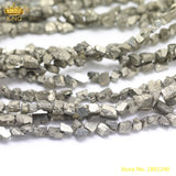 Natural Pyrite Iron Nugget Chip Beads for DIY Jewelry Making