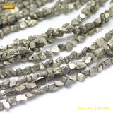 Natural Pyrite Iron Nugget Chip Beads for DIY Jewelry Making