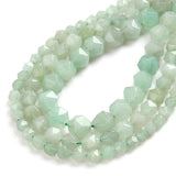 10mm Green Aventurine Faceted Spacers Beads