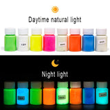15-60g Fluorescent Pigment Luminous Paints Auto Glow Dark Acrylic Paints