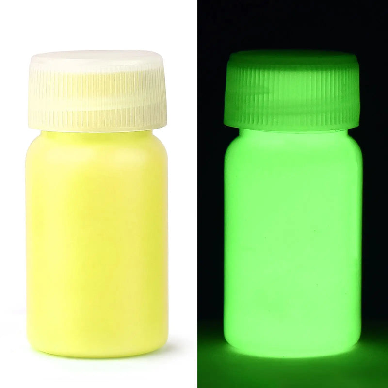 15-60g Fluorescent Pigment Luminous Paints Auto Glow Dark Acrylic Paints