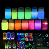 15-60g Fluorescent Pigment Luminous Paints Auto Glow Dark Acrylic Paints