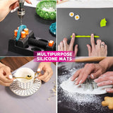 15.7x11.7 inch Silicone Waterproof Placemat Heat Insulation Table Mat