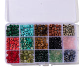 15 Colors Nature Stone Beads 300pcs for Jewelry Making DIY Set