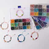 15 Colors Nature Stone Beads 300pcs for Jewelry Making DIY Set