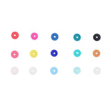 15 Colors Polymer Clay Beads 4mm 6mm 8mm Round Flat Heishi Beads