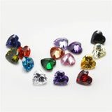 15 Colors/Lot Heart CZ Stones for Jewelry Making