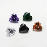 15 Colors/Lot Heart CZ Stones for Jewelry Making