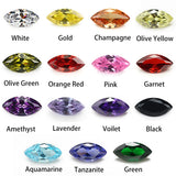 5A Marquise Cubic Zirconia Stone 15 Colors/Lot